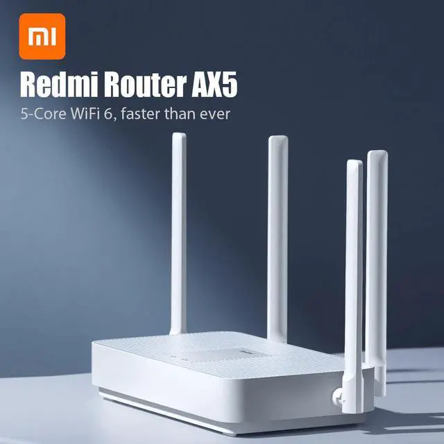 Main image of 2020 New  Redmi Router AX5 WiFi 6 2.4G /5G dual Frequency Mesh network Wifi Repeater 4 High Gain Antennas signal extender