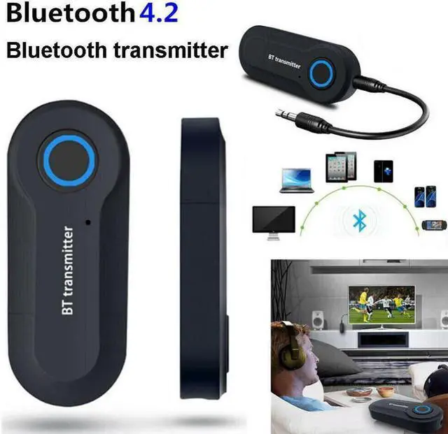 Alt view image 5 of 5 - Wireless Bluetooth 4.1 Receiver Adapter 3.5mm Jack Audio Transmitter Handsfree Call Phone Aux Music Receiver TV MP3