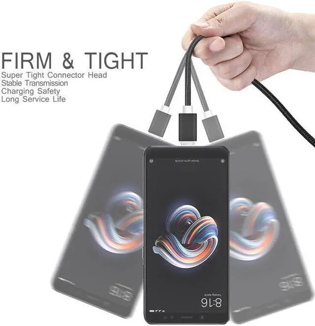 Alt view image 3 of 5 - 2/1.5/3 Meter USB Type C Charging Cable For p30 P20 mate 20 nova 5 v30 Honro 10 magic 2 USB-C Mole Phone Charger cable