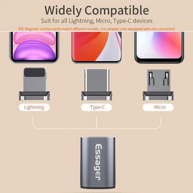 Alt view image 2 of 5 - Adapter USB Type C Micro Charger Cable  Cable Converter Ru ic Aluminum Alloy Charging Cable