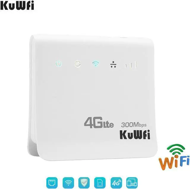 Alt view image 2 of 5 - 300Mbps Wifi Router 4G LTE CPE Wireless Mobile Router With LAN Port SIM Card Solt