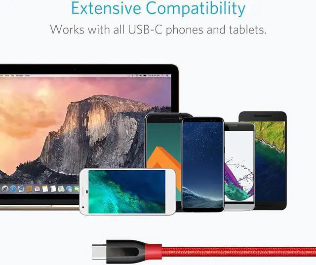 Alt view image 5 of 5 - Powerline+ USB C to USB 3.0 Cable ,USB Type C Cable ,High Durality for iPad MacBook Sony LG HTC 5 etc