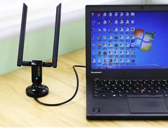 Alt view image 4 of 5 - 1200Mbps Wireless USB Network Card USB3.0 Dual Band 2.4G&5.8G Wifi Receiver&Wireless Adapter for PC With 2Pcs Antennas