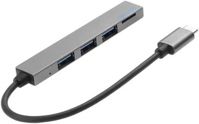 Alt view image 3 of 5 - 4 in 1 USB 3.1 Type-C Hub To USB 3.0 Magnesium Alloy Hub with TF Reader Slot 3 Port for MacBook Pro/Air