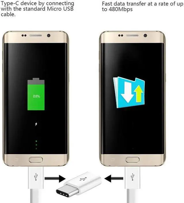 Alt view image 5 of 5 - UsbC Type-c Adapter connector  fast Charging Charger quik charge Cable  usb c type-c adapter connector adaptor