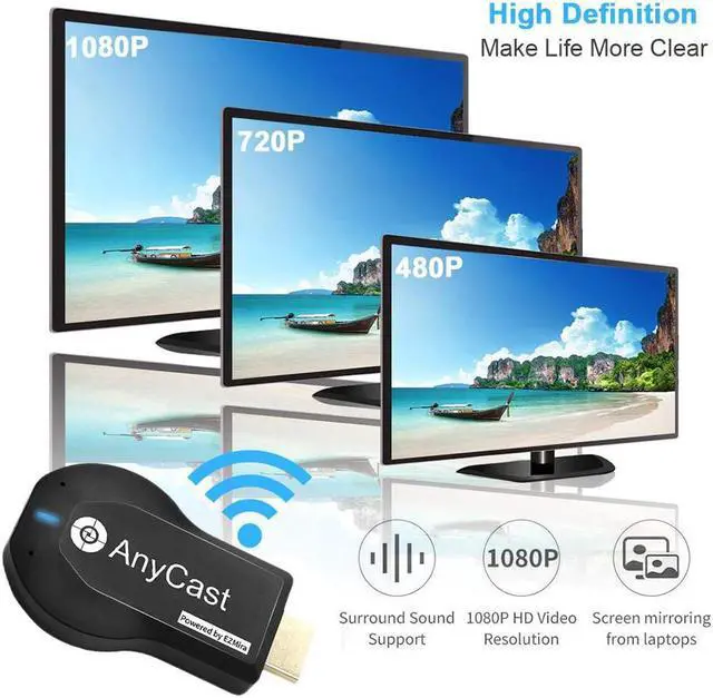Alt view image 4 of 5 - wifi display dongle adapter for Ezcast Airplay DLNA Miracast TV stick Receiver Support Netflix windows ios andriod