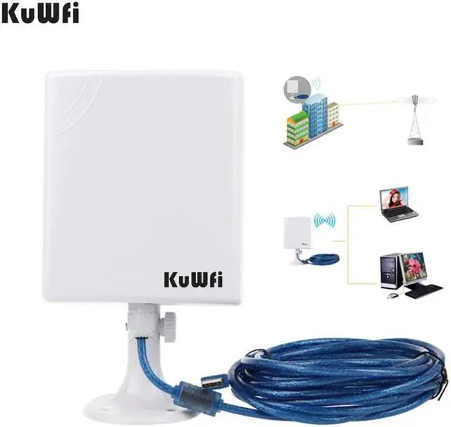Main image of 2.4G WiFi USB Adapter 150Mbps Long Distance Wifi Antenna High Power Wireless Network Card Desktop Wifi Receiver With 5m Cable