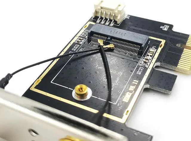 Alt view image 4 of 6 - M.2 /NGFF To PCI-E Converter Desktop Wireless WiFi Bluetooth Dual Band Wireless Network Card Dapter Board For PC Desktop