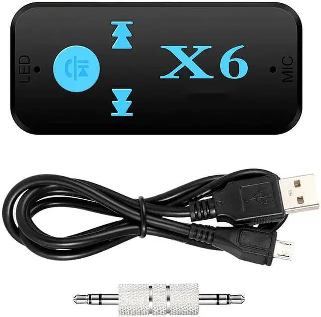 Alt view image 4 of 5 - Mini Wireless Bluetooth Receiver 3.5mm Jack Car AUX Audio  Adapter Hands- Car Kits TF Card Play Mp3 Music Receiver