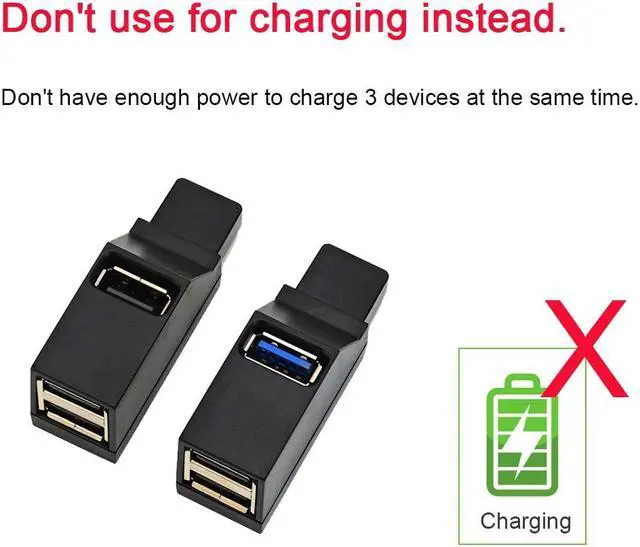 Alt view image 3 of 5 - High Speed 3 Ports USB 3.0 Splitter Hub  Transfer Splitter Box Adapter For PC Laptop