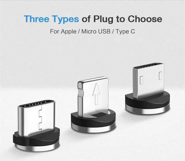 Alt view image 5 of 5 - Micro USB Type C Cable For IPhone  Android Mole Phone Fast Charging USB Cable Magnet Charger Wire Cord