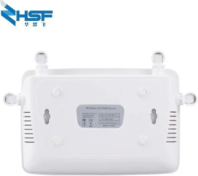 Alt view image 5 of 5 - 300Mbps wireless WiFi router Wi-Fi repeater Booster 5Ports RJ45 802.11N easy to set up home 4Pcs external antenna up to 32 users