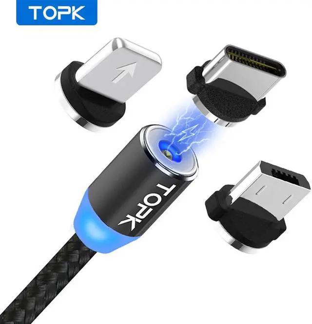 Main image of AM23 LED Magnetic USB Cable,Magnet Charger & USB Type C Cable & Micro USB Cable & Mole Phone Cable foriPhone 11 X 8 7Plus