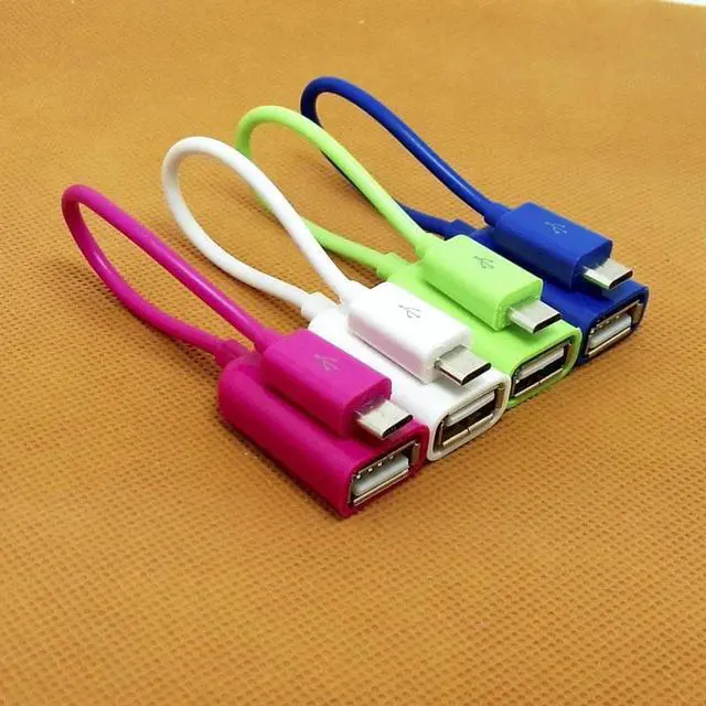 Main image of 100% tested  Host Micro USB to USB Mini OTG Cable Adapter for   HTC LG Android Phone for flash drive glossy