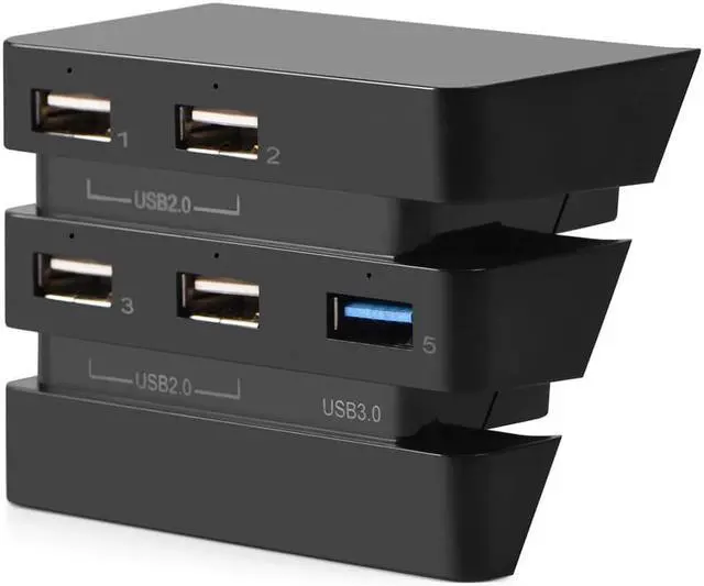Alt view image 5 of 5 - 2020 New 5 Port USB Hub 1 USB 3.0 4*USB 2.0 USB Expansion Adapter For PS4 Pro Usb Hub 3.0 Computer Accessories PC Accessories