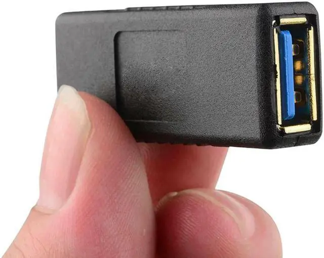 Alt view image 3 of 5 - USB-A Female to USB-A Female Adapter USB 3.0 Double Female Adapter Mini Convenient Cable