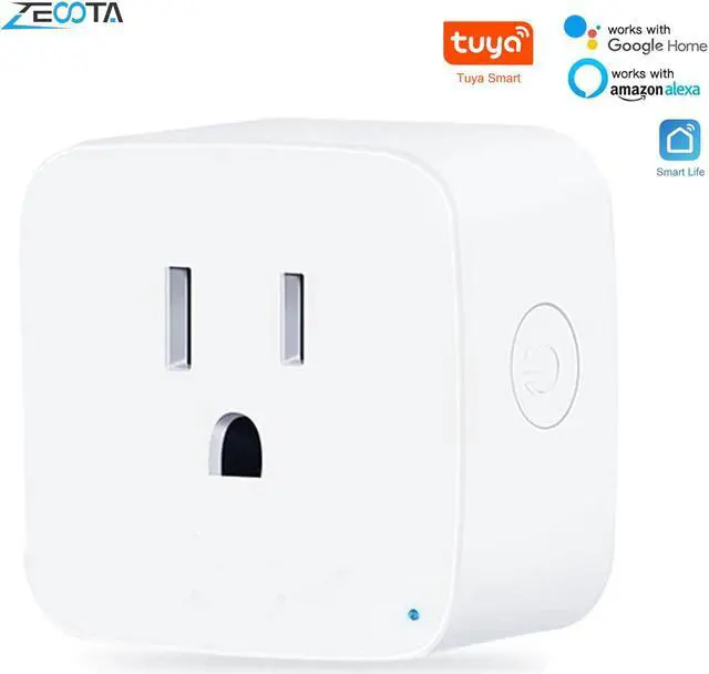 Main image of Smart US Plug Wlan Electrical Power Socket Adapter Outltes Wireless App Remote Control by Smartlife Tuya Alexa Google Home