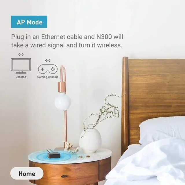 Alt view image 5 of 5 - microuter-N300 Access Points Nano Travel Router OpenWrt Pre-Installed WiFi Repeater Bridge AP Extender 300Mbps One Ether Port