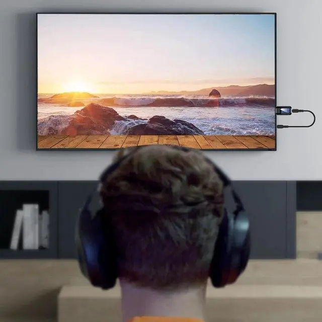 Alt view image 4 of 5 - Dongle Bluetooth 5.0 Audio Receiver Transmitter with LCD Display 3IN1 Mini 3.5mm Jack AUX Wireless Adapter for TV Car PC