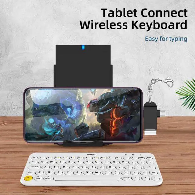 Alt view image 5 of 5 - Type-C 2-in-1 OTG Adapter Cable Micro USB To Type C For  Phone Cable TXTB1