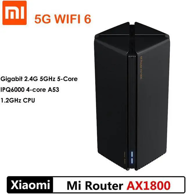 Main image of Newest Router AX1800 Wifi 6 Gigabit 2.4G 5GHz 5-Core Dual-Band Router OFDMA High Gain 2 Antennas Wider Mi Router AX18005G
