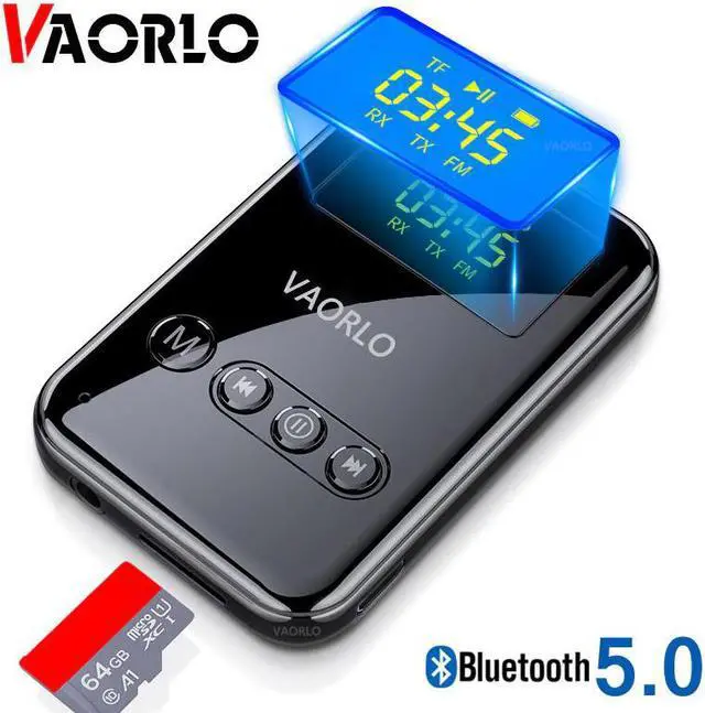 Main image of Wireless 4 In 1 Recevier Transmitter FM Adapter Bluetooth 5.0 Transmission TF Card Play LED Display Stereo For Headphones