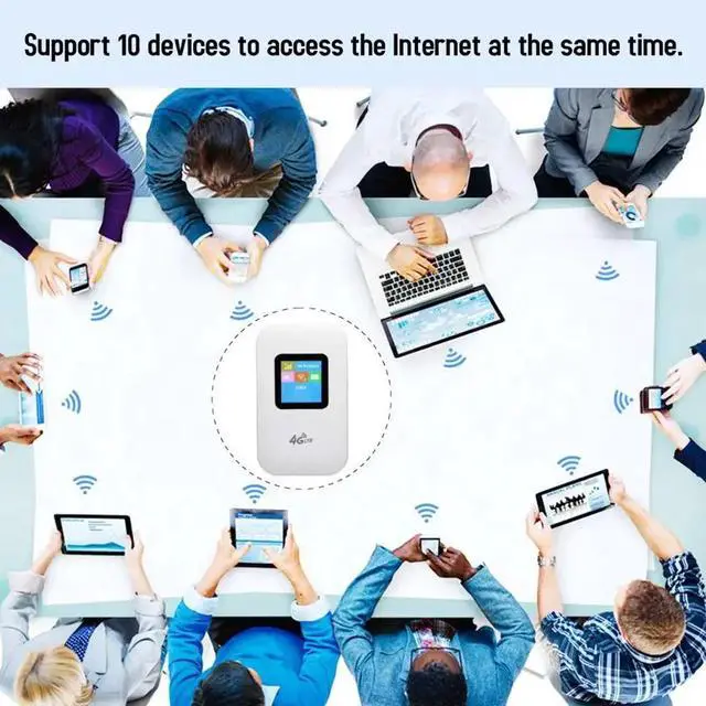Alt view image 4 of 5 - 4G LTE Wifi Router 150Mbps Mini Mobile Hotspot Portable Car Mifi Modem Ulocked Wireless Dongle 3G 4G Wi-Fi Router