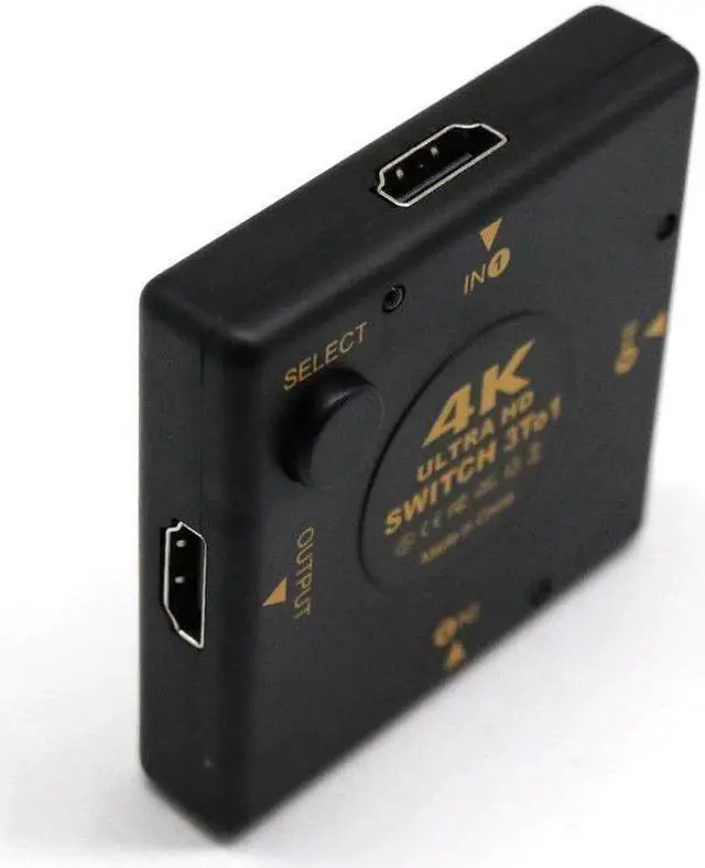Alt view image 3 of 5 - 4K HDMI Switch Box Selector 3 In 1 Out kvm o Extractor Hub Splitter Switcher
