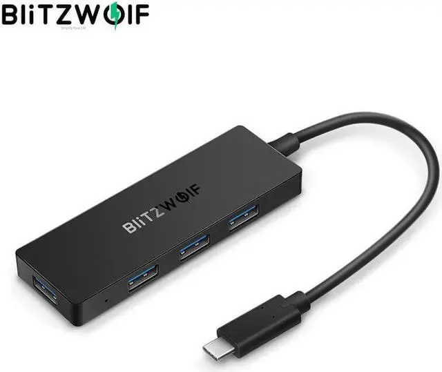 Alt view image 2 of 5 - BW-TH3 USB Hubs 4 in 1 Type-C to 4-Port USB 3.0 Port Hub  Hub with OTG Function 5Gbps USB 3.0 Transmission
