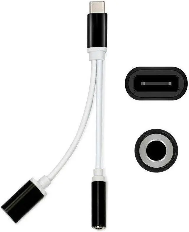 Alt view image 2 of 5 - 2020 Newst 2 In 1 Type C To 3.5 Mm Charger Headphone AUX Audio Jack USB C Cable Adapter Dropshipping