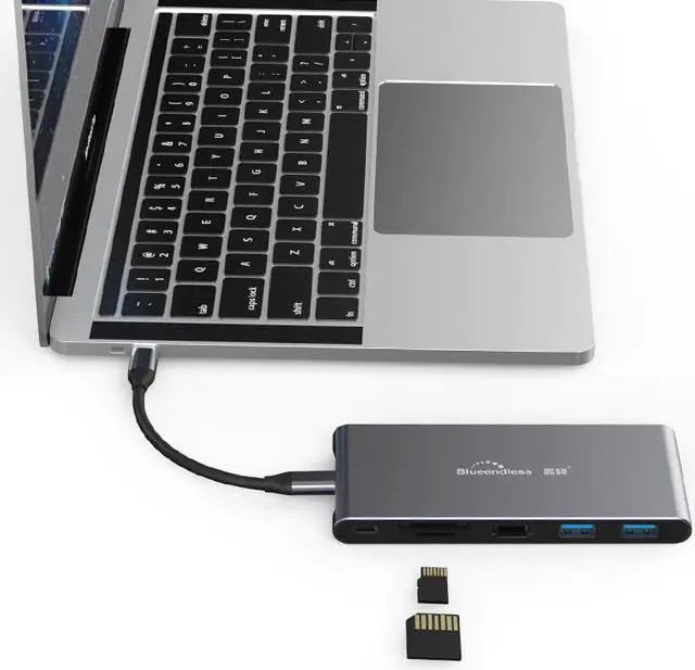 Alt view image 5 of 5 - USB 3.0 HUB ype C 3.1 Splitter Port USB C HUB to Adapter for MacBook Pro Laptop docking station SSD case Enclosure NGFF