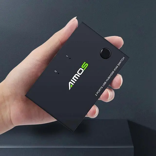 Alt view image 3 of 5 - 4K USB  KVM Switch Box Video Display USB Switch Splitter for 2 PC Sharing Keyboard Mouse Printer Plug and Paly