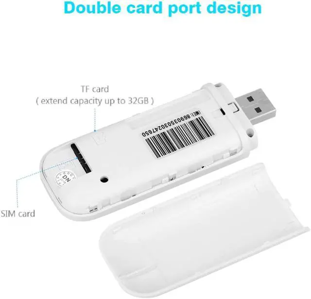 Alt view image 4 of 5 - 3G/4G LTE Wifi Router USB Modem Stick Network Adapter Wireless WiFi Hotspot Router Modem Stick for Outdoor Wireless Sharing