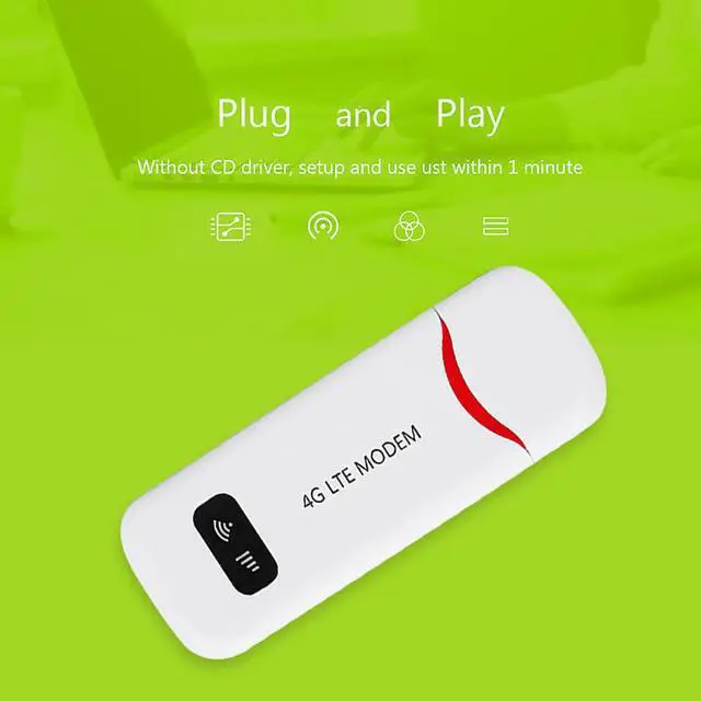 Alt view image 2 of 5 - 100Mbps USB Router 4G LTE wifi modem Wireless 4G USB Modem wifi network adapter Built in more than 400 global operators APN
