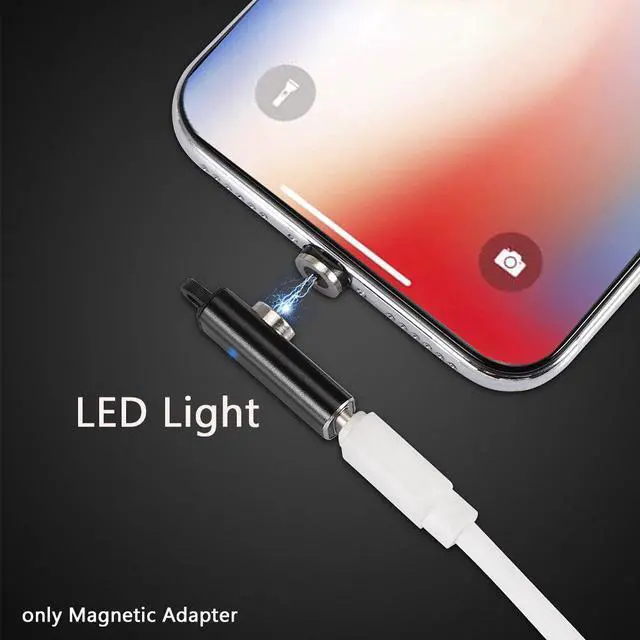 Alt view image 5 of 5 - Portable Magnetic Adapter Fast For Phone 2.4A Current Practical Safe Home Office Micro USB Type C Charging Cable Converter