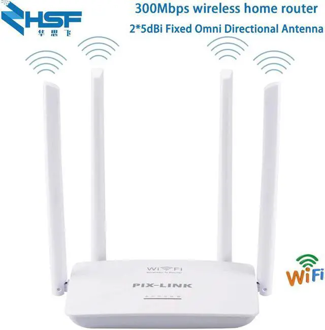 Main image of 300Mbps wireless WiFi router Wi-Fi repeater Booster 5Ports RJ45 802.11N easy to set up home 4Pcs external antenna up to 32 users