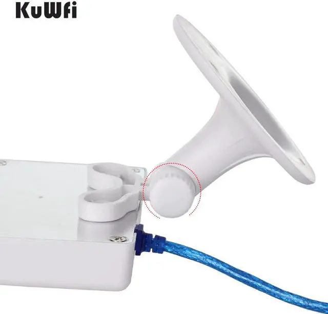 Alt view image 5 of 5 - 150Mbps Wifi Receiver Soft AP High Gain 14dBi  Antenna 5m Cable USB Adapter High Power Outdoor Waterproof Long Range