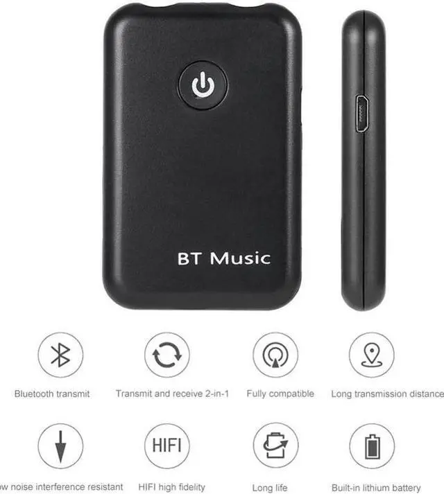 Alt view image 3 of 5 - 2 IN 1 Bluetooth Receiver Transmitter For TV 4.0 Stereo Music Receivers Ricevitore Audio Wireless Adapter 3.5mm Audio