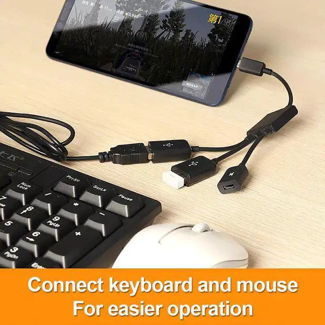 Main image of 3 In1 Micro OTG USB Port Game Mouse Keyboard Adapter Cable for Android Tablet for  Tab 4,3,2 Note 4 S5 for Google Nexus