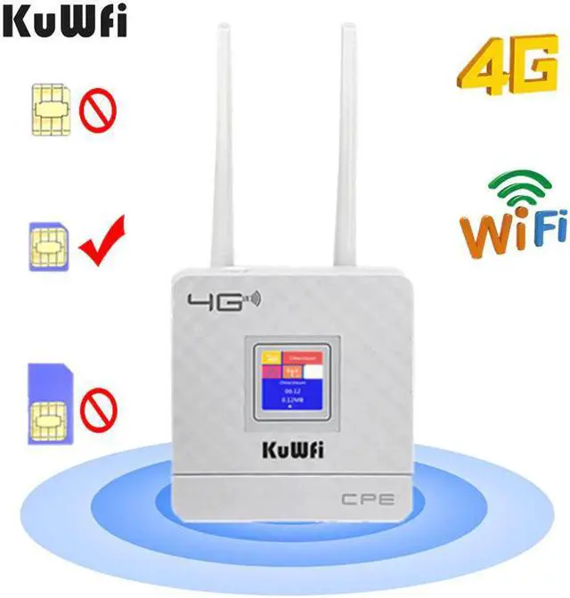 Main image of 4G Sim Card Wifi Router CAT4 150Mbps Wireless CPE Router 4G LTE FDD/TDD Unlock Router With External Antennas WAN/LAN RJ45