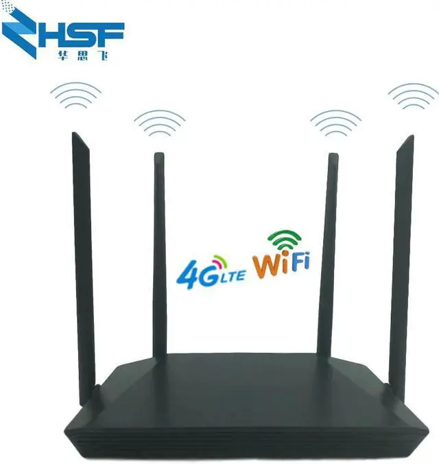 Alt view image 3 of 5 - 3G / 4G wireless CPE router with sim card slot 300Mbps 4G LTE Wifi router with 4 external antennas Support 32 Wifi