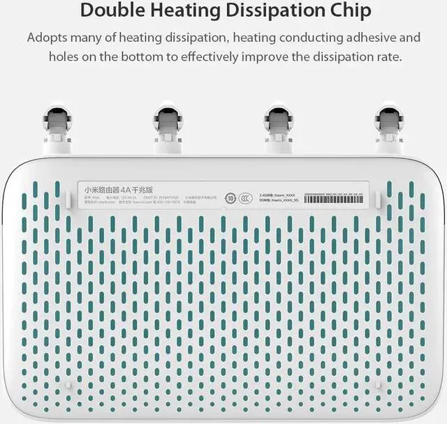 Alt view image 3 of 5 - Gigabit Version  Router 4A  Wireless WiFi 2.4GHz 5GHz WiFi 1167Mbps WiFi Repeater 128MB High Gain 4 Antennas  Router