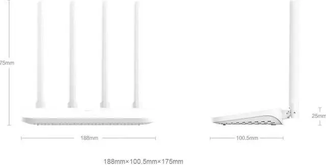 Alt view image 3 of 5 - Mi Router 4A Wireless WiFi 2.4GHz 5.0GHz Dual Band 1167Mbps WiFi Repeater 4 Antennas Through-wall 64MB Network Extender