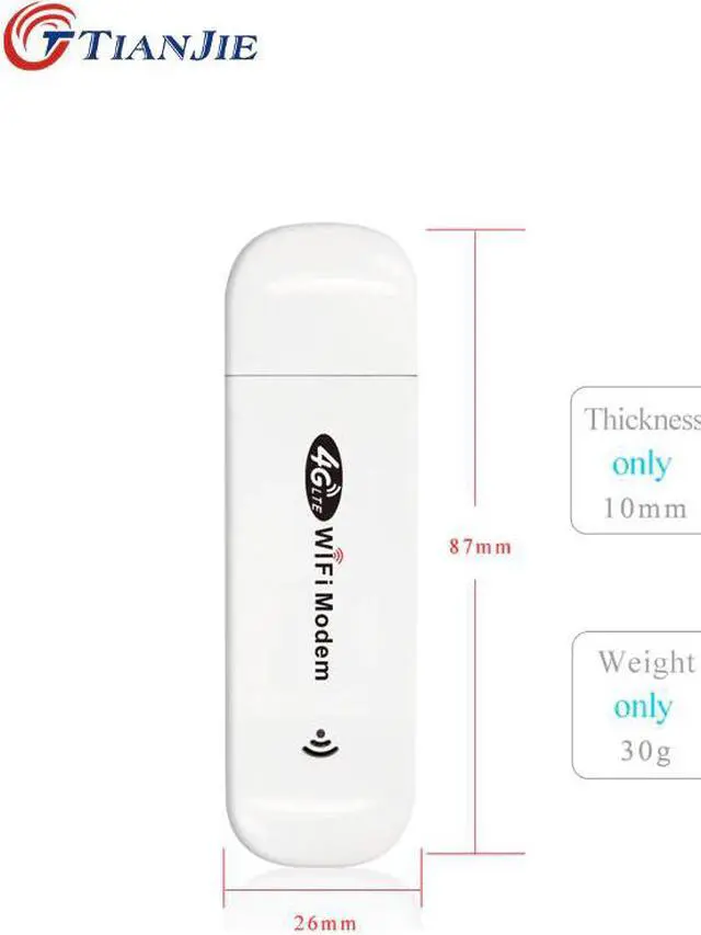 Alt view image 3 of 5 - LTE USB Mobile Router 3G/4G 150bps Wifi Router Car Hotspot Portable/Mini/Wireless USB Car Modem Stick Sim Card Dong