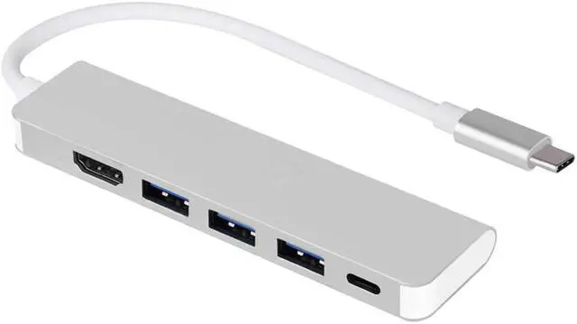 Alt view image 2 of 5 - Male to USB 3.0 4K HD HDMI Hub 5Gbp/s High Speed Connector for
