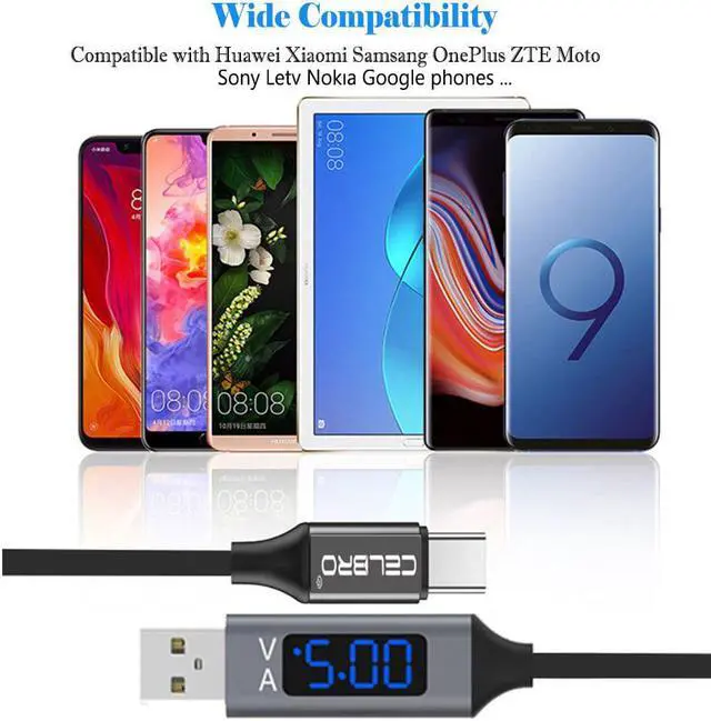 Alt view image 5 of 5 - LED Digital Display Micro Usb Type C Charger Cable 3A Typec Cabo Tipo C for  Note10 S10  Mi 9 Redmi Note 8 5 Pro 8A