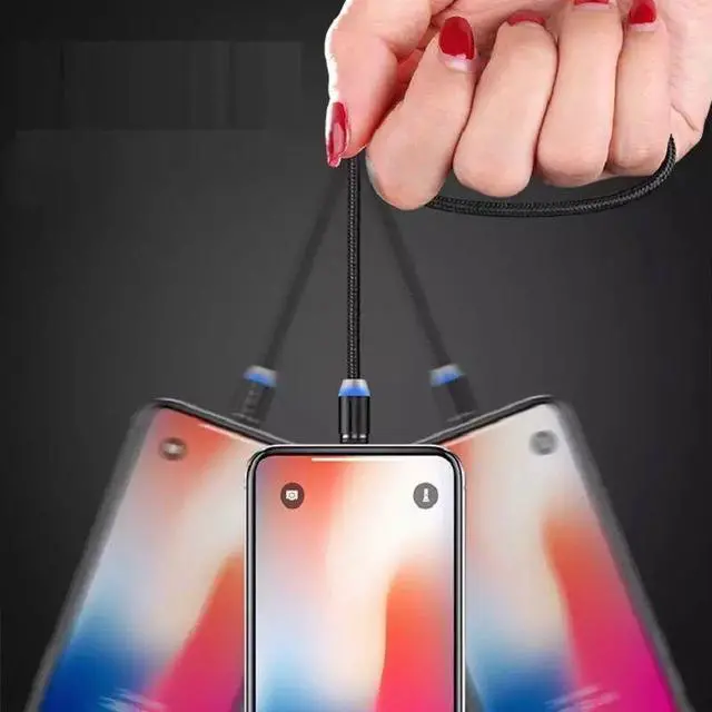 Alt view image 4 of 5 - Magnetic Cable plug Type C Micro USB C 8 pin Plugs Fast Charging Adapter Phone Microusb Type-C Magnet Charger Plug Line