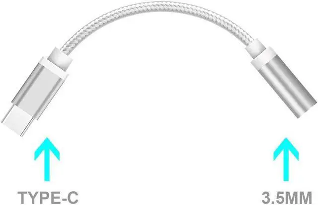 Alt view image 5 of 5 - 1PC USB Type C To 3.5mm Earphone Headphone Cable Adapter Conversion Line for  Type C for Letv  Smartphone Accessory