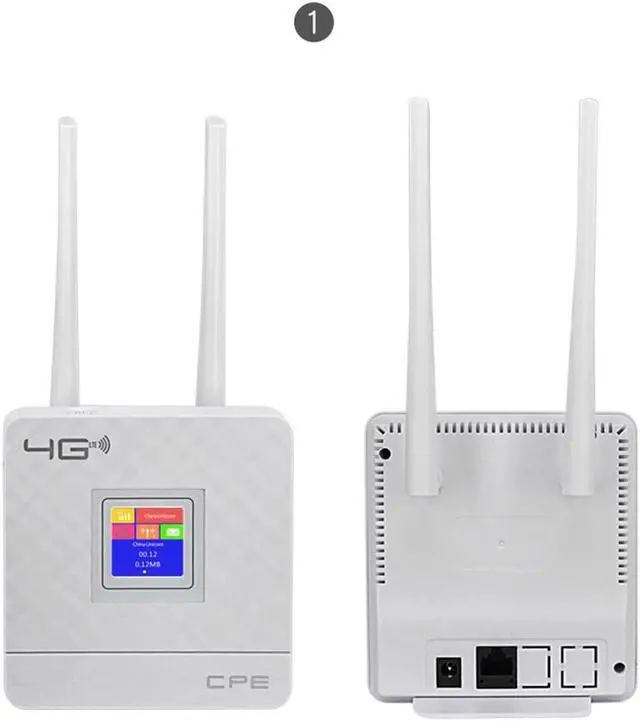 Alt view image 2 of 5 - 4G Sim Card Wifi Router CAT4 150Mbps Wireless CPE Router 4G LTE FDD/TDD Unlock Router With External Antennas WAN/LAN RJ45