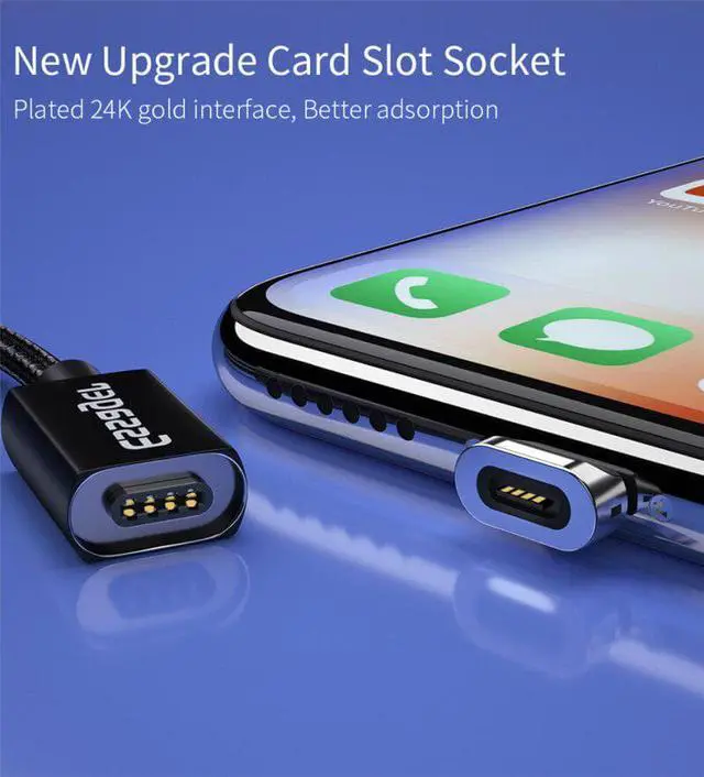 Alt view image 4 of 5 - Port Magnetic Mole Phone Adapter Fast Charging Charger For IOS Android iPhone  Type C  Cable